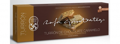 TURRON DE CHOCOLATE CON AVELLANAS Y ALBARICOQUE